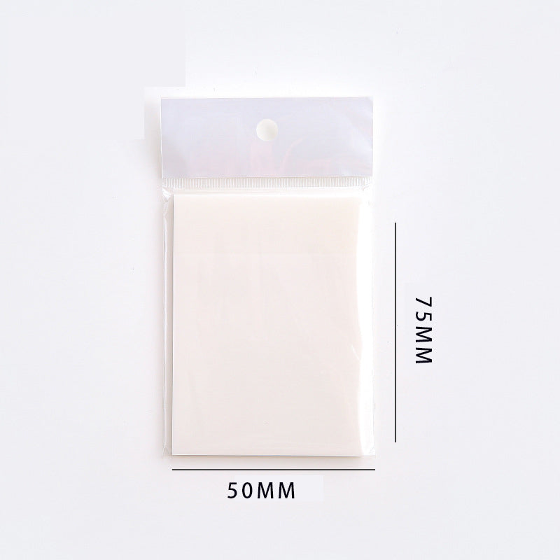 Transparent Sticky Notes 5cm*7.5cm, 7.6cm*7.6cm, 7cm*9.5cm 50 Sheets // Small Size Sticky Notes for Office & School Study Supplies