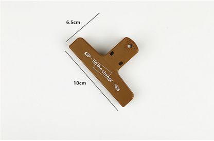 Magnet Journal Clips Be The Change! // Size 10cm * 6.5cm Big Plastic Fridge Decoration Multi-functions Clips