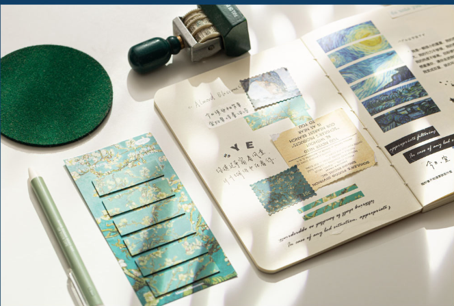 Portable Adhesive Notes Film Vincent van Gogh Painting // Small Size Index Sticky Study Notes Office & Study Supplies Notes Decoration