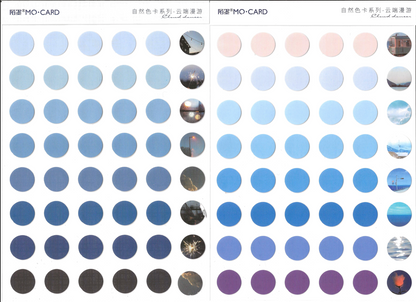 2 Sheets Round Stickers Pack // Coated Paper + Textured Paper Sticker Sheet // Bullet Journal Planner Diameter 1.5cm Round Seal Stickers