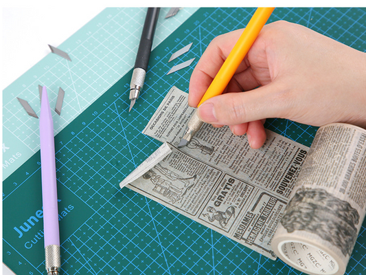 Craft Carving Knife With 10 Back-up Blades // Rubber Stamp Knife Journaling Arts Tools Precision Hobby Knife