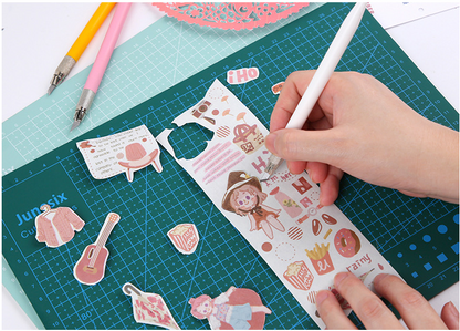 Craft Carving Knife With 10 Back-up Blades // Rubber Stamp Knife Journaling Arts Tools Precision Hobby Knife