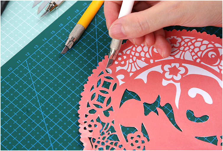 Craft Carving Knife With 10 Back-up Blades // Rubber Stamp Knife Journaling Arts Tools Precision Hobby Knife