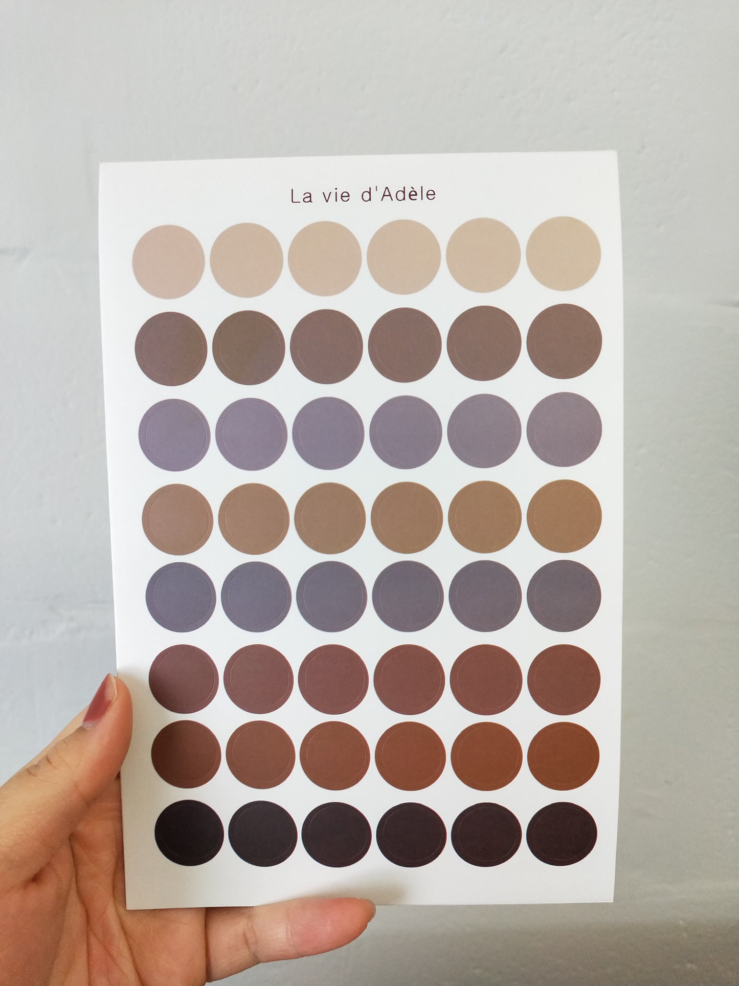 Round Sticker Sheet 48 Dots per Sheet // Multi-functional Colourful Circle Round Dots Stickers Diameter 1.5cm for Planner Bullet Journal