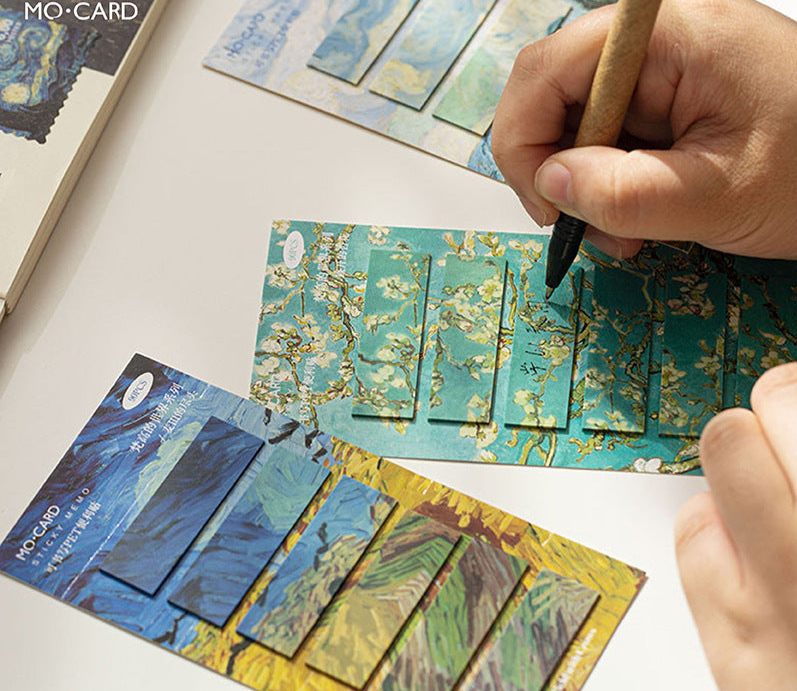 Portable Adhesive Notes Film Vincent van Gogh Painting // Small Size Index Sticky Study Notes Office & Study Supplies Notes Decoration