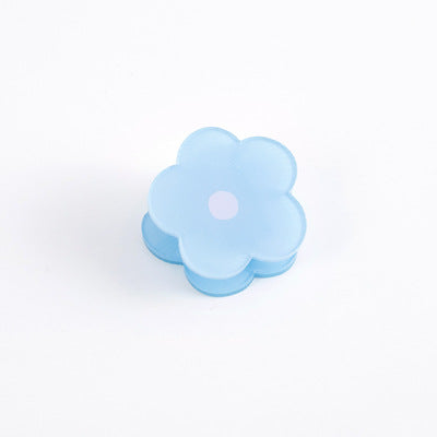 Acrylic Clips Flower Pattern 3.5cm * 3.5cm // Colourful Transparent Flower Plastic Journal Clips Multi-functional Clips