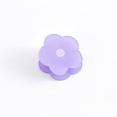 Acrylic Clips Flower Pattern 3.5cm * 3.5cm // Colourful Transparent Flower Plastic Journal Clips Multi-functional Clips